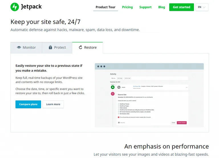 Jetpack Product Tour