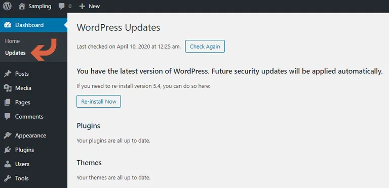 How to check if you have the latest WordPress software