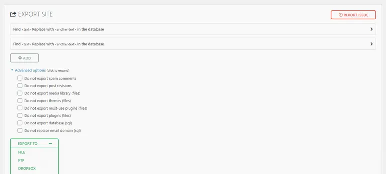 All-in-One WP Migration plugin