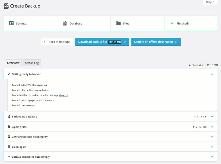 The BackupBuddy plugin by ithemes