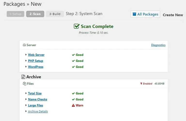 The Duplicator WordPress migration plugin
